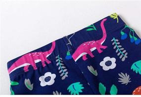 img 3 attached to Roar in Style: Bleubell Girls Leggings – Adorable Dinosaur Printed Clothing for Trendy Girls
