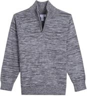 👕 stylish and comfortable: calvin klein boys' half zip sweater logo