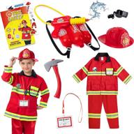 🔥 authentic born toys fireman costume firefighter: ignite imaginations with realistic role play logo