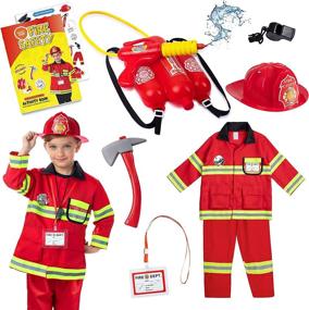 img 4 attached to 🔥 Authentic Born Toys Fireman Costume Firefighter: Ignite Imaginations with Realistic Role Play