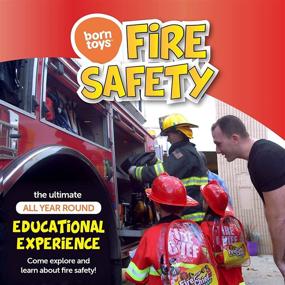 img 1 attached to 🔥 Authentic Born Toys Fireman Costume Firefighter: Ignite Imaginations with Realistic Role Play