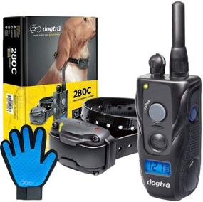 img 1 attached to Dogtra Extreme Consumer Products Remote Shock Collar - 280C Collar with Bonus Silicone Pet Grooming Glove