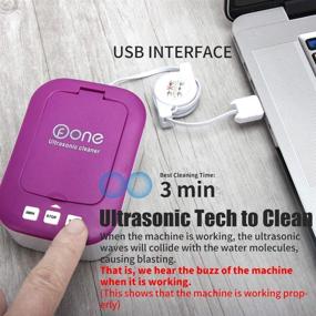 img 1 attached to 💎 Mini Ultrasonic Contact Lens Cleaner Kit - Travel-Friendly Machine for Fast Daily Care Cleaning (Rose Mauve) - New Version