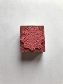 img 2 attached to Mini Snowflake Rubber Stamp Set