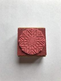 img 3 attached to Mini Snowflake Rubber Stamp Set