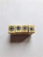 mini snowflake rubber stamp set logo