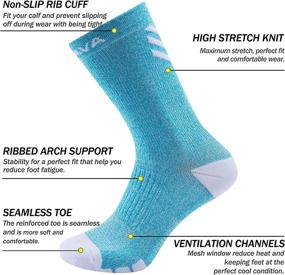 img 3 attached to 🧦 Dovava Dri-tech Compression Crew Socks (4 or 6 Pairs) - Enhanced Comfort, Anti-Blister, and Boosted Circulation