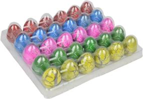 img 2 attached to 🐣 Yeelan Dinosaur Eggs Toy: 30pcs Hatching Growing Dino Dragon set for Children - Colorful Crack, Large Size Pack included