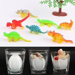 img 3 attached to 🐣 Yeelan Dinosaur Eggs Toy: 30pcs Hatching Growing Dino Dragon set for Children - Colorful Crack, Large Size Pack included