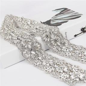 img 4 attached to Trlyc Elegant Crystal Wedding Belt: All-Round Beading Bridal Sash with Jeweled Rhinestone Design