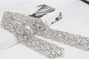 img 2 attached to Trlyc Elegant Crystal Wedding Belt: All-Round Beading Bridal Sash with Jeweled Rhinestone Design