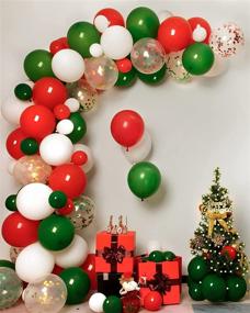 img 4 attached to Ponamfo Christmas Balloons Garland Kit