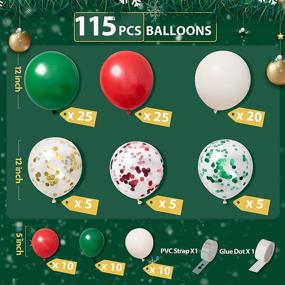 img 3 attached to Ponamfo Christmas Balloons Garland Kit