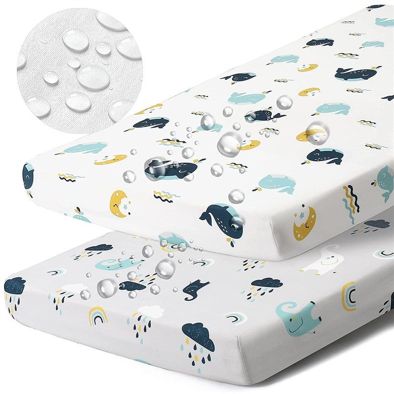 Baby Pack N Play Playard Sheets BORPRES Waterproof Portable Mattress