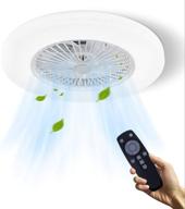 lciwz modern ceiling fan with lights - 23 in, 72w led ceiling fan with remote control, dimming 3-color 1/2h timer, 3-speed indoor low profile ceiling fan - perfect for bedroom, kitchen, children's room логотип