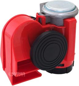 img 3 attached to 🚥 VXH1608R Red 12V Compact Electric Dual-Tone Air Horn for Motorcycles, Cars, Boats, and ATV - Loud & Powerful Vixen Horns