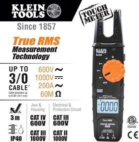 img 3 attached to 🔌 Klein Tools CL360 CL360 Electrical Tester with Open Jaw Fork Non-Contact Voltage Meter – TRMS Technology, Case, Test Leads, and Batteries Included