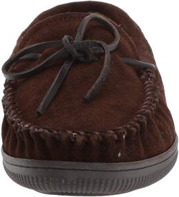 img 3 attached to Florsheim Cozy Slipper Chocolate Suede Men's Shoes and Loafers with Slip-Ons