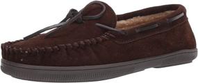 img 4 attached to Florsheim Cozy Slipper Chocolate Suede Men's Shoes and Loafers with Slip-Ons