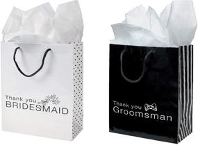 img 1 attached to Bridesmaid Groomsman Wedding Gift Bags