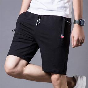 img 3 attached to Kihatwin Atheletic Shorts Workout Loose Fit Boys' Clothing