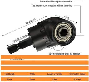 img 3 attached to GUYINOYI Adapter 360°Rotatable 105°Right Attachment Tools & Equipment