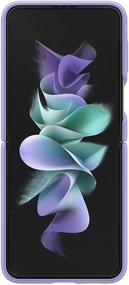 img 3 attached to 🌸 Lavender Silicone Protective Case with Ring for Samsung Galaxy Z Flip 3 - Heavy Duty, Shockproof, US Version