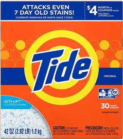 img 3 attached to 🧺 Tide Original HE Turbo Powder Laundry Detergent, 30 Loads, 42 Oz" - "Tide Original HE Turbo Powder Laundry Detergent, 30 Loads, 42 Oz