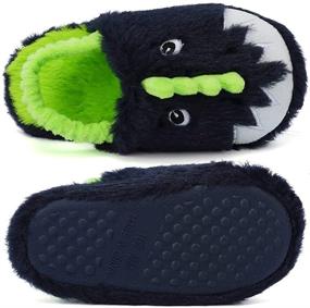 img 2 attached to SEANNEL Unicorn Slipper Toddler U821ETMT001 - Boys' Shoe Size 26-27 Slippers
