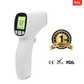 img 2 attached to 🌡️ Jumper Non-Contact Infrared Thermometer: Digital Readings, Fever Alert, Mute Function, Backlit LCD Screen & 20 Stored Readings