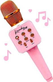 img 4 attached to 🎤 Girls Bluetooth Karaoke Microphone by Move2Play