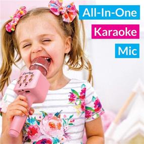 img 3 attached to 🎤 Girls Bluetooth Karaoke Microphone by Move2Play