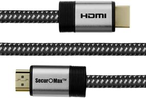 img 3 attached to High-Speed HDMI Cable 12ft (4K 60Hz, HDCP 2.2, HDR, 18Gbps) with Braided Cord - SecurOMax