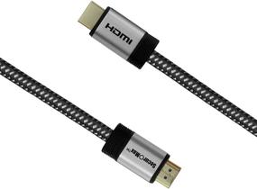 img 2 attached to High-Speed HDMI Cable 12ft (4K 60Hz, HDCP 2.2, HDR, 18Gbps) with Braided Cord - SecurOMax