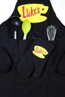🍳 luke's diner apron & oven mitt gift set - official gilmore girls merchandise logo