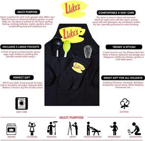 img 2 attached to 🍳 Luke's Diner Apron & Oven Mitt Gift Set - Official Gilmore Girls Merchandise