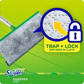 img 1 attached to 🧹 12 Count Swiffer Sweeper Wet Mopping Pad Refills - Open Window Scent, White & Fresh