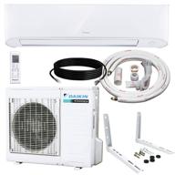 🌬️ daikin 12,000 btu 17 seer wall-mounted ductless mini-split inverter air conditioner heat pump system: complete installation kit & wall bracket included (230v) logo