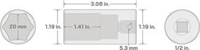 img 1 attached to 🔧 TEKTON 6-Point Impact Socket - Model SID23120