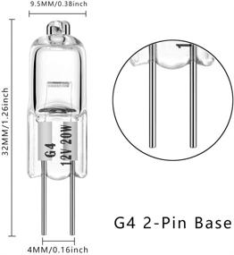 img 3 attached to 💡 G4 Halogen Bulbs 20W T3 2 Pin 12V - Warm White 2700K Dimmable - 10 Packs for Accent Lights, Chandeliers, and Track Lighting