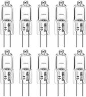 💡 g4 halogen bulbs 20w t3 2 pin 12v - warm white 2700k dimmable - 10 packs for accent lights, chandeliers, and track lighting logo