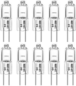 img 4 attached to 💡 G4 Halogen Bulbs 20W T3 2 Pin 12V - Warm White 2700K Dimmable - 10 Packs for Accent Lights, Chandeliers, and Track Lighting