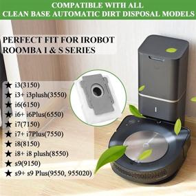 img 3 attached to 3pcs Vacuum Bags for iRobot Roomba i7 i7+/Plus (7550) i3+ (3550) i6+ 🛍️ (6550) i8+ (8550) s9+ (9550) I & S Series Clean Base with Automatic Dirt Disposal