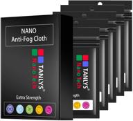 👓 tanlys nano tech defogger wipes: reusable anti-fog cloth for glasses and goggles (5 pack) logo