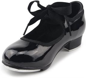 img 4 attached to 👠 MSMAX Patent Character Flexible Little Girls' Shoes: Simplify Style and Comfort