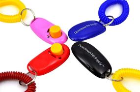 img 4 attached to 🐾 Downtown Pet Supply Large Button Training Clicker for Dogs and Cats - Clickers with Wristbands
