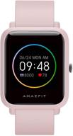 смарт-часы amazfit bip s lite с функцией отслеживания сердцебиения и сна, 14 режимами спорта, водонепроницаемостью 5 атм, управлением музыкой и 30-дневным сроком службы аккумулятора (цвет «сакура розовый»). логотип