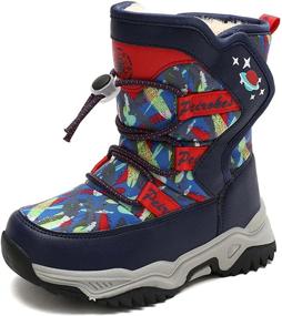 img 4 attached to Waterproof Outdoor Weather Shoes（Toddler Kid）Grey Boys' Shoes : Outdoor