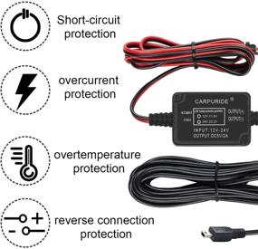 img 2 attached to 🚗 Micro USB Dash Cam Hardwire Kit with Low Voltage Protection - DC 12V - 24V to 5V/2A Max Car Charger Cable