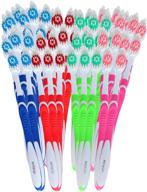 convenient & affordable 148-pack multi color toothbrushes - individually packaged, high quality, large head, medium bristle - disposable bulk deal logo